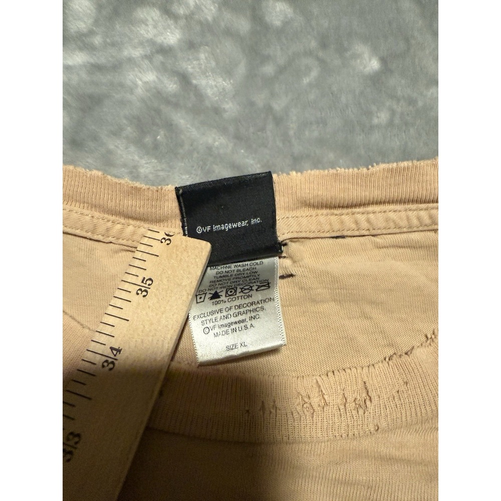 Harley Davidson T Shirt Mens XL Beige San Jose California Distressed Pocket Tee - Picture 4 of 6